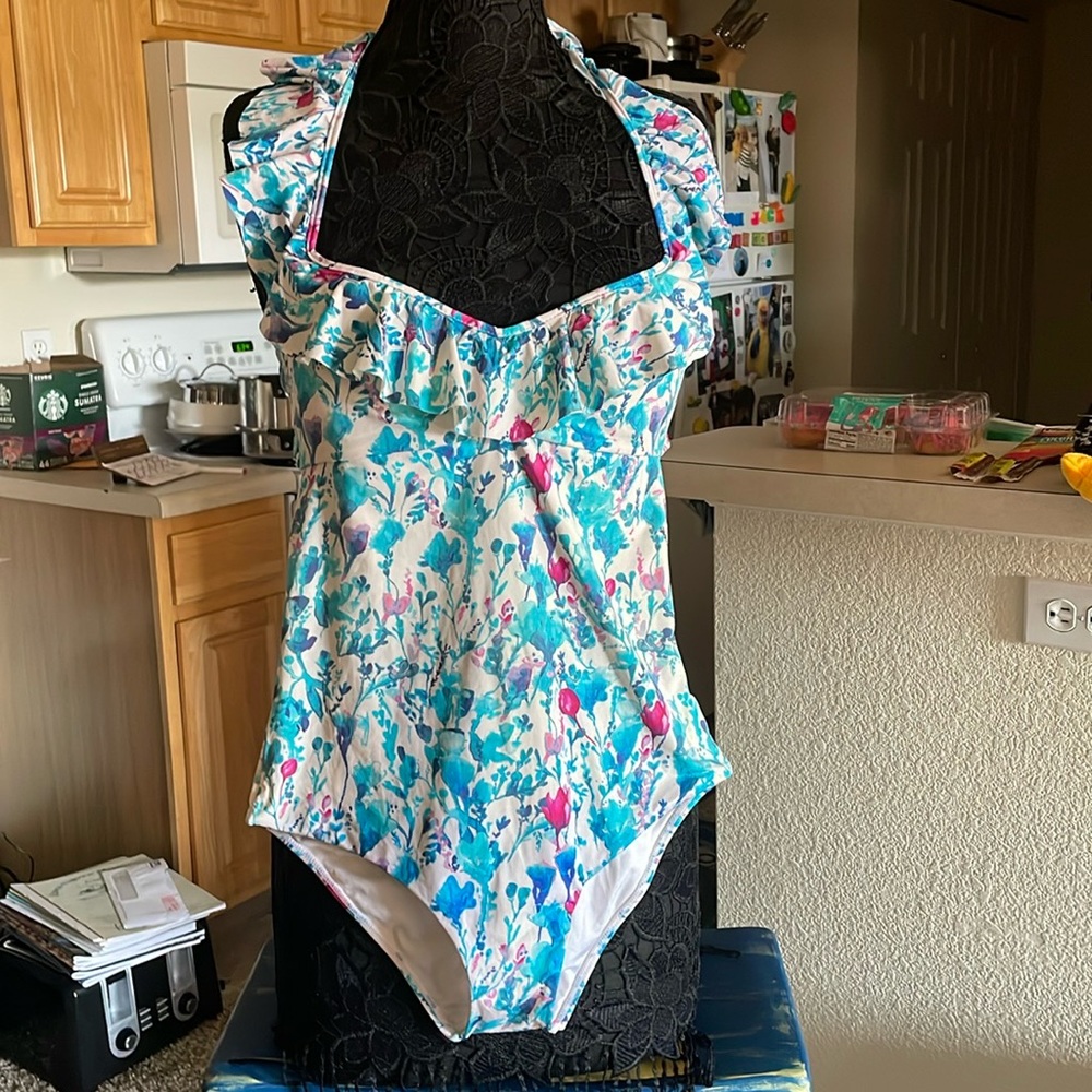 Flower bathing suit
